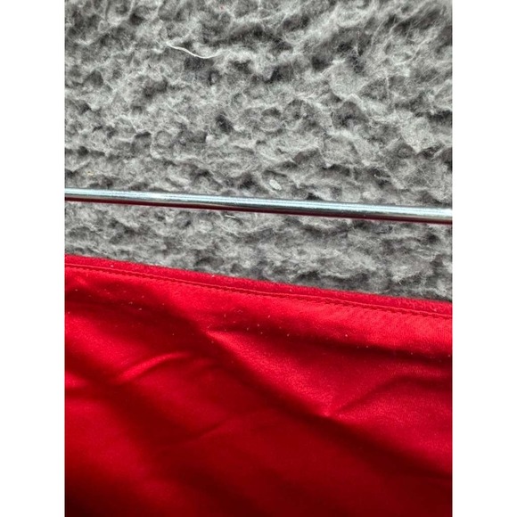 Vintage Ralph Lauren Wool Blend 17" Mini Pencil Skirt Red Womens Size 8 - Picture 7 of 11